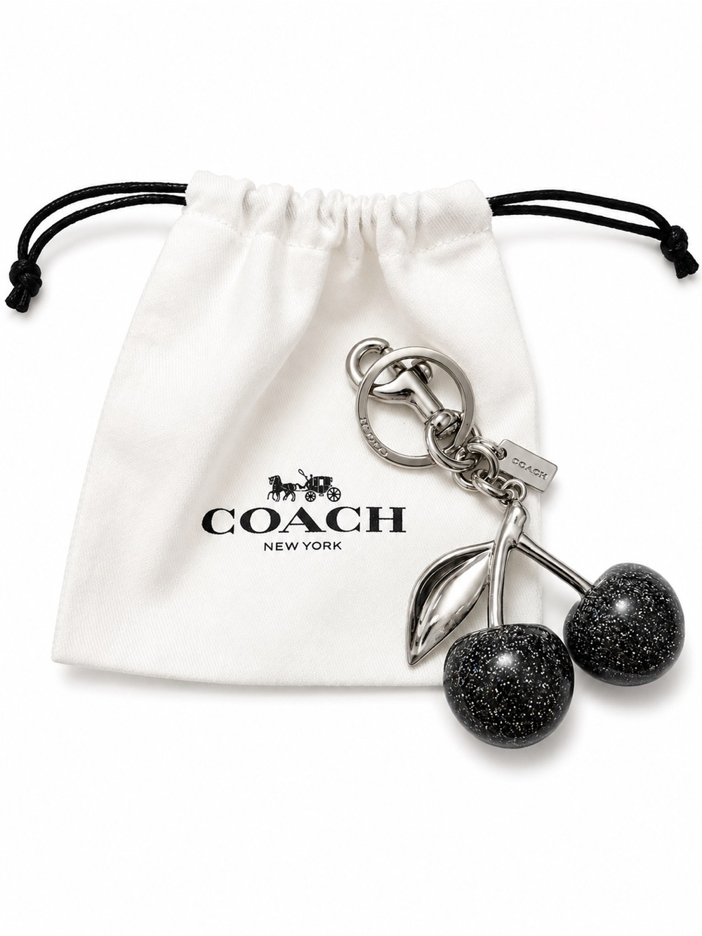 Coach Silver Bag Charm - Picture 3 of 3